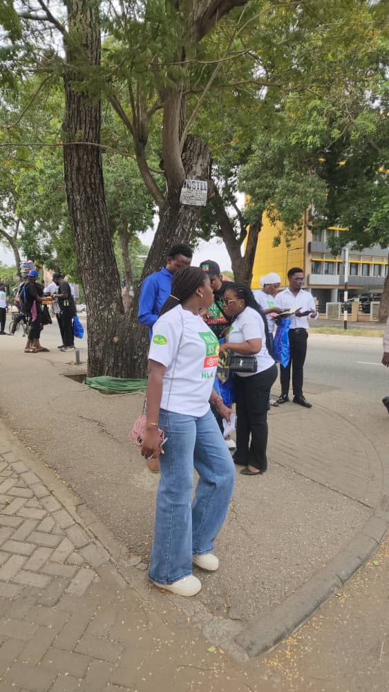 Marketing the NLA BS mobile app on the streets